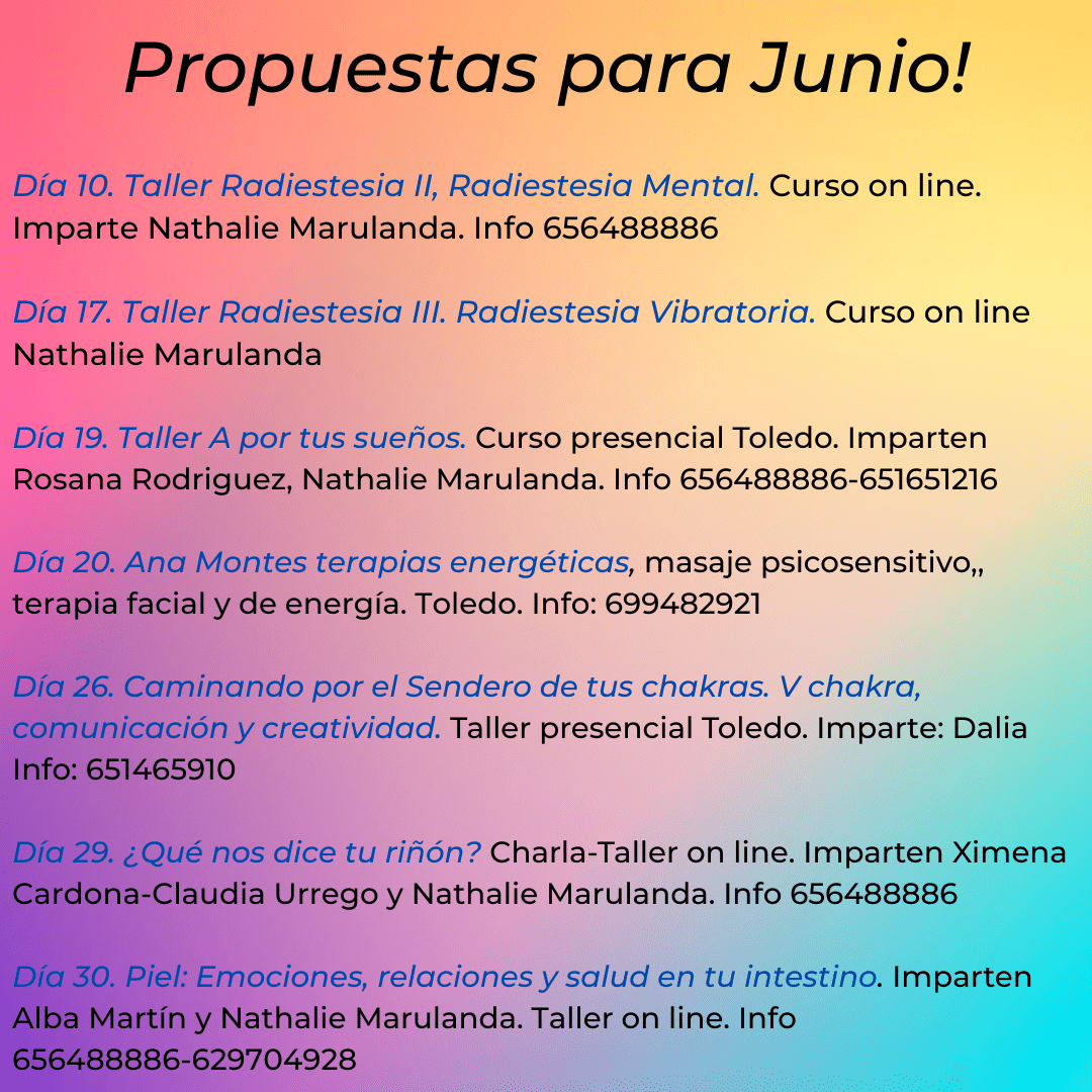 Nuestras actividades en Junio!