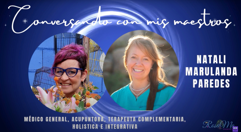 Rosa conversando con Nathalie